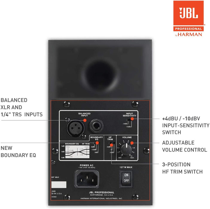 JBL PRO 305P MKII مكبر صوت احترافي ثنائي الاتجاه