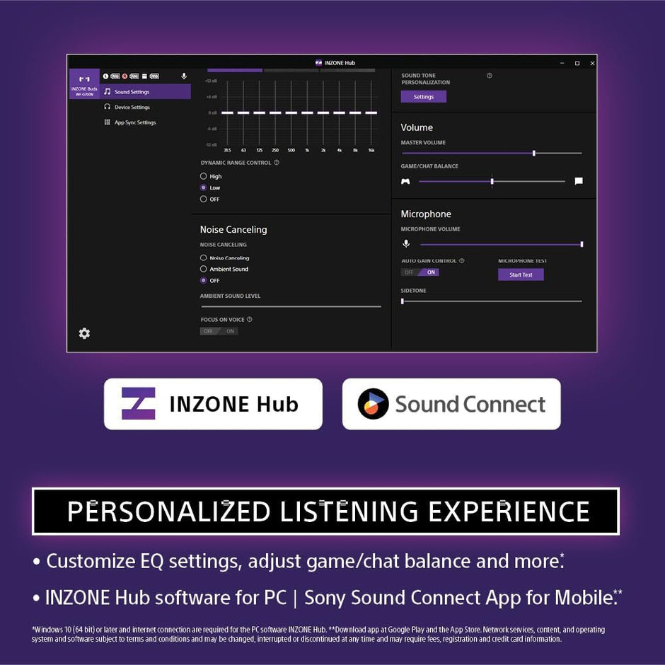 SONY WF-G700N INZONE BUDS