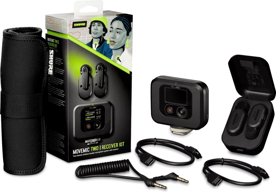 配信機器・PA機器・レコーディング機器 Shure MoveMic Two Receiver Kit SHURE MOVEMIC TWO RECEIVER KIT(受信機キット)(MV-TWO-KIT-J-Z6)(受信
