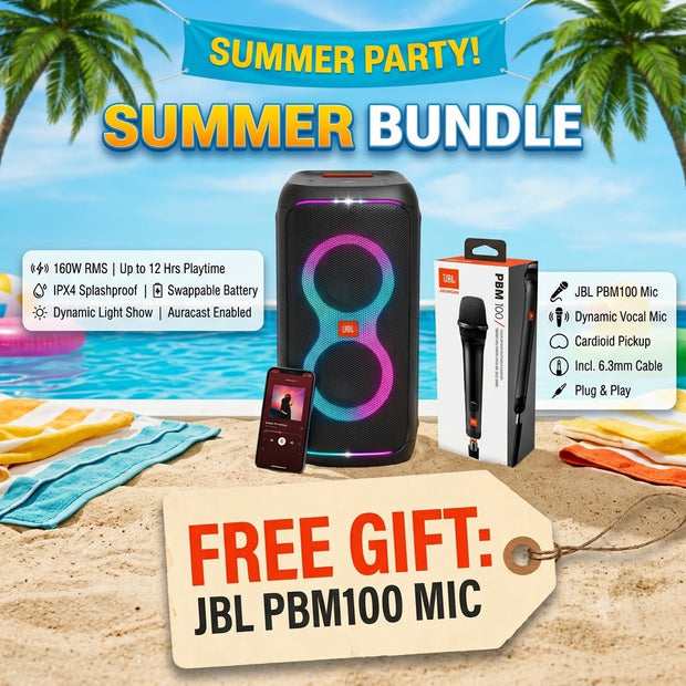 JBL PARTYBOX CLUB 120 + FREE JBL PBM100