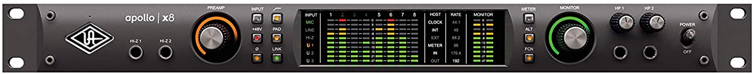 UNIVERSAL AUDIO Apollo x8 Heritage Edition (Rack/Mac/Win/TB3) واجهة صوت