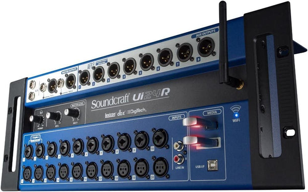Soundcraft Ui-24 وحدة مزج صوت 24 قناة بجهاز تحكم عن بعد
