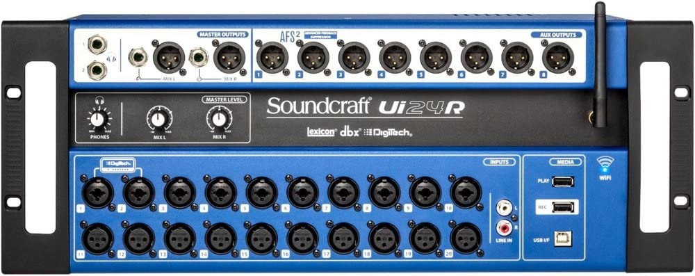 Soundcraft Ui-24 وحدة مزج صوت 24 قناة بجهاز تحكم عن بعد