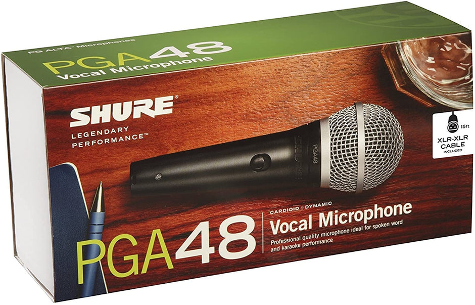 SHURE PGA48-XLR-E  ميكروفون بلوتوث ديناميكي