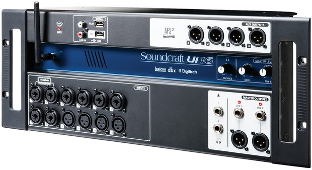 Soundcraft Ui-16
وحدة مزج صوت 16 قناة بجهاز تحكم عن بعد
