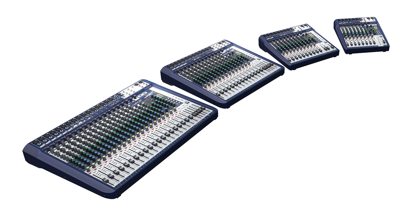 SOUNDCRAFT Signature 10جهاز دمج الصوت  ذو 12 قناة مع مؤثرات صوتية